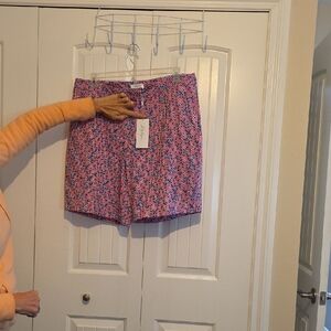 Lady Hagen Red and Blue Checkered Shorts